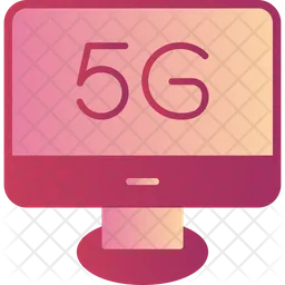 5 G Computer  Icon