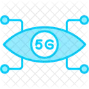 5G Cyberpunk Auge  Symbol