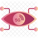 5G Cyberpunk Auge  Symbol