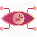 Cyberpunk Eye Vision Computer Icon