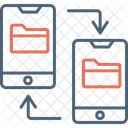 5 G Dateiübertragung  Symbol