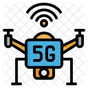 5 G Drohne  Symbol