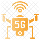 5 G Drohne  Symbol