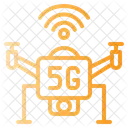 5 G Drohne  Symbol