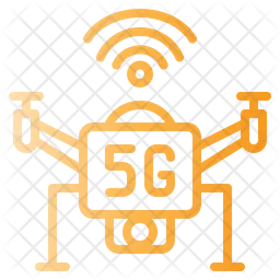 5 G Drohne  Symbol