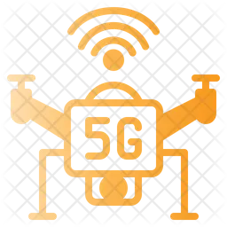 5 G Drohne  Symbol