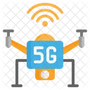 5 G Drohne  Symbol