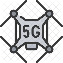 5 G Drone  Icon