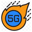 5 G Geschwindigkeit  Symbol