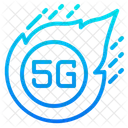 5 G Geschwindigkeit  Symbol