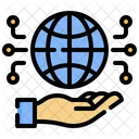 Global Connection World Wide Web Communications Icon