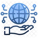 Global Connection World Wide Web Communications Icon