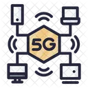 5 G Infrastructure 5 G Signal Icon