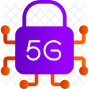 5 G Internet Security Icon