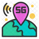 Localizacao 5 G Rede G 5 Rede 5 G Ícone