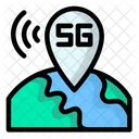 Localização 5G  Ícone