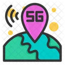 5 G Location G 5 Network 5 G Network Icon