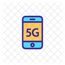 5 G Mobile Phone  Icon