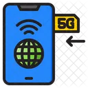 5 G Mobile Sim  Icône