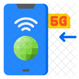 5 G Mobile Sim  Icon