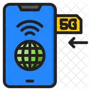 Sim Móvil 5G  Icono