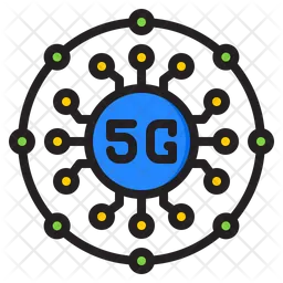 5g 네트워크  아이콘