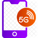 5G-Netzwerk auf dem Smartphone  Icon