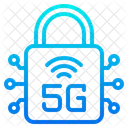 5G Netzwerkschutz  Symbol