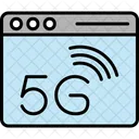 Página da Web 5G  Ícone