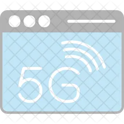 Página da Web 5G  Ícone