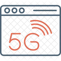 Página da Web 5G  Ícone