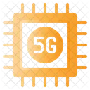 5 G Processor Chip  Icon