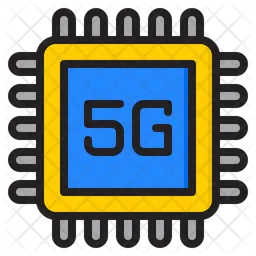 5 G Processor Chip  Icon