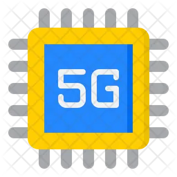 5 G Processor Chip  Icon