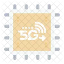 5 G Prozessorchip  Symbol