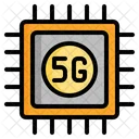 5 G Prozessorchip  Symbol