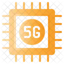 5 G Prozessorchip  Symbol