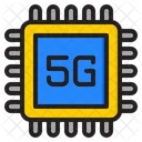 5 G Prozessorchip  Symbol