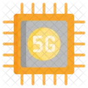 5 G Prozessorchip  Symbol