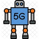 5 G Robot Icon