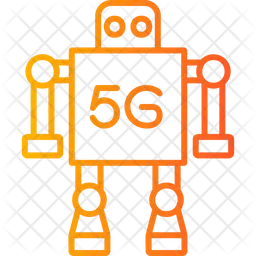 5 G Robot  Icon