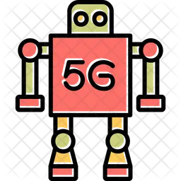 5 G Robot  Icon