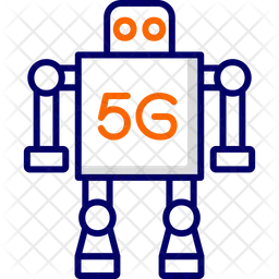 5 G Roboter  Symbol