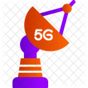 5 G Satellite Dish  Icon