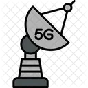 5 G Satellitenschüssel  Icon