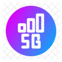 5 G Sign  Icon