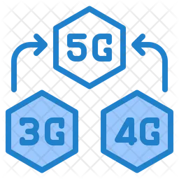 5 G Signal Transfer  Icon