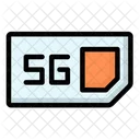 5 G Sim Card  Icon