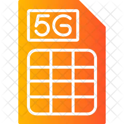 5 G Sim Card  Icon