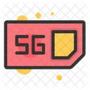 5 G Sim Card  Icon